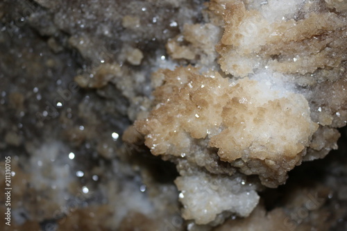  Beautiful crystals of karst caves © Yuliya