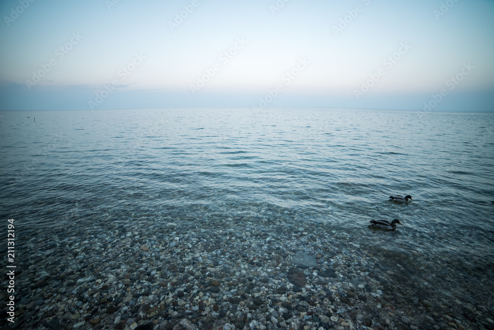 Lago di Garda. Water surface.