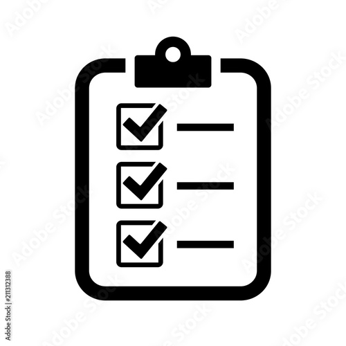 Checklist vector icon
