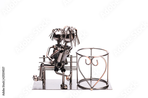 Bottle holder on a white background