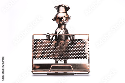 Bottle holder on a white background