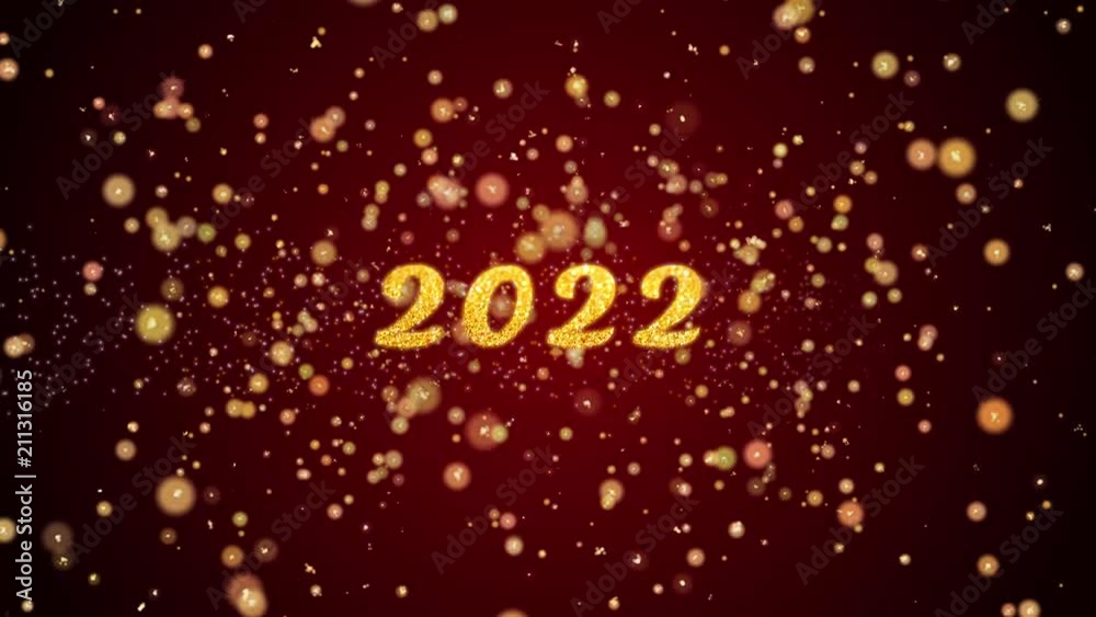 2022 Greeting Card text with sparkling particles shiny background for Celebration,wishes,Events,Message,Holidays,Festival. 2022 Greeting Card text with sparkling particles shiny background for Celebration,wishes,Events,Message,Holidays,Festival.