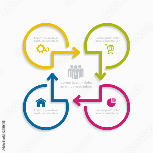 Infographic design template with place for your text. Vector illustration.