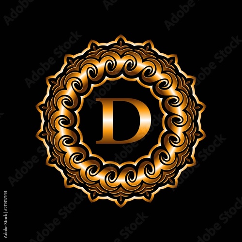 Luxury Letter D Crest Logo