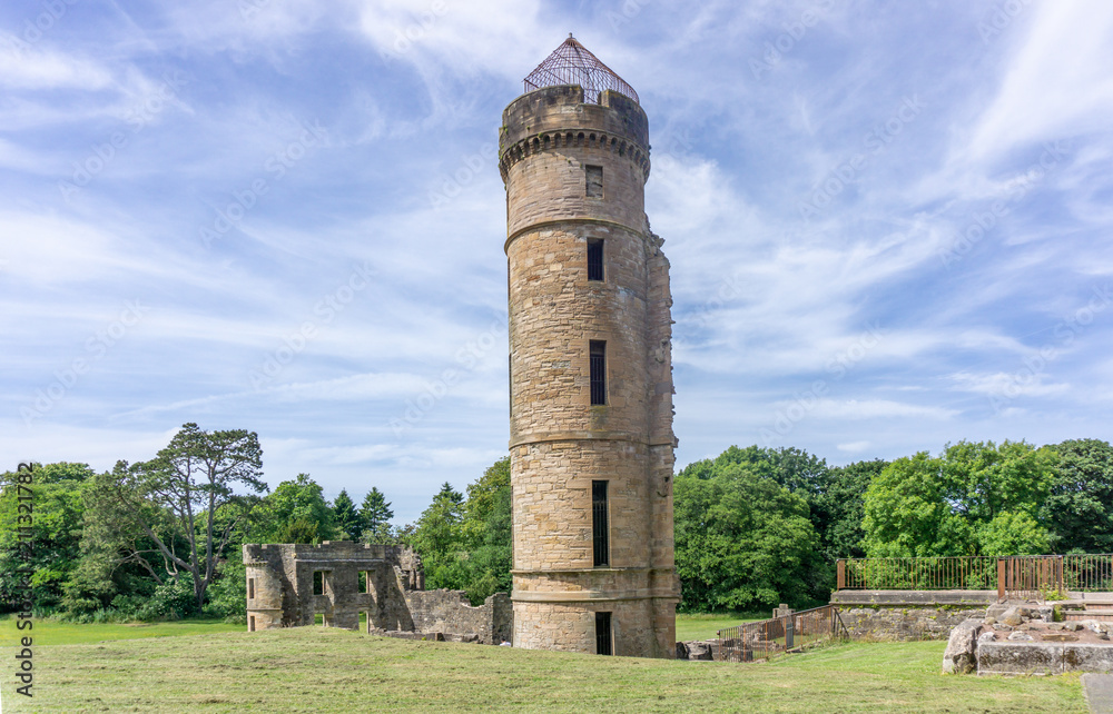 Ancient Scottish Castle Ruins in Irvine Scotland