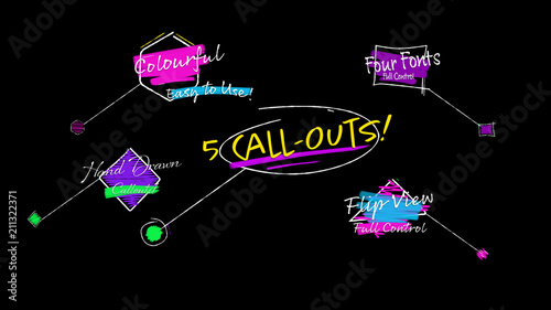 Colorful Sketchy Callouts