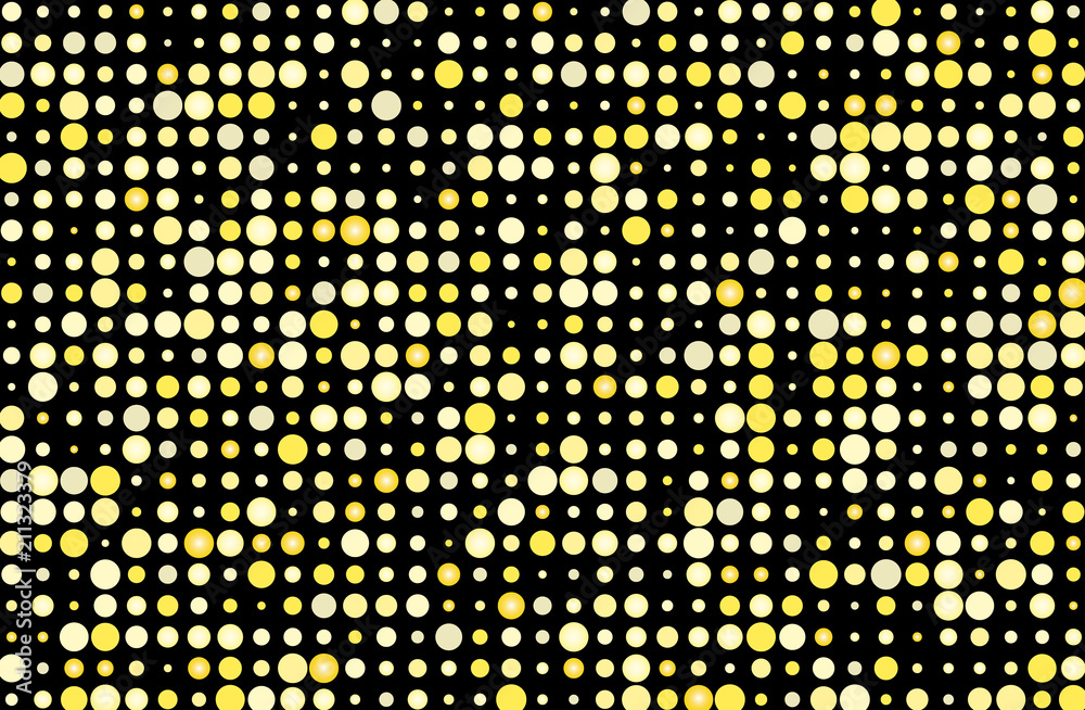 Night lights on dark background. The yellow flash. Vector illustration Night lights on dark background. The yellow flash. Vector illustration