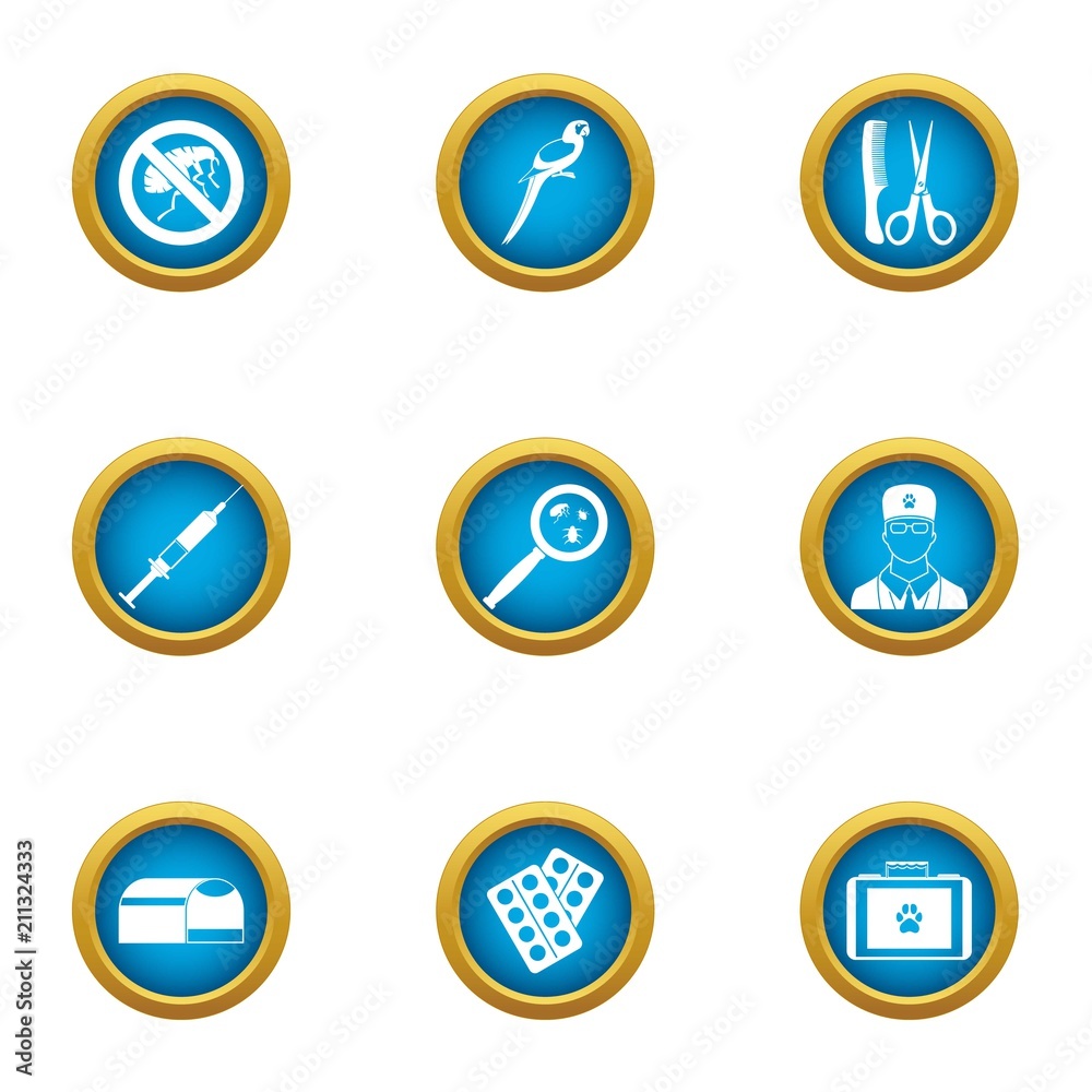 Remedy icons set. Flat set of 9 remedy vector icons for web isolated on white background