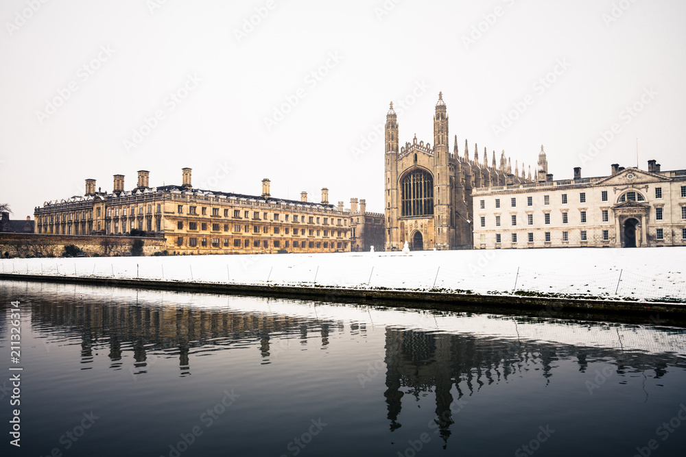 King chapel in winter. Cambridge. England