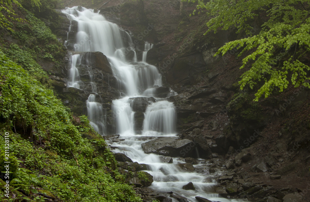 Fototapeta premium Shipot Shipit - one of the most beautiful and the most full-flowing waterfalls