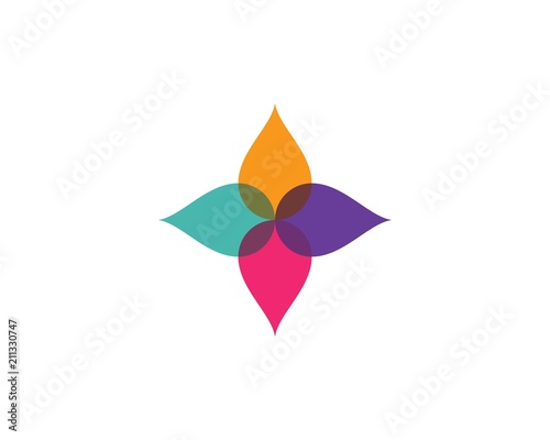 flower logo template