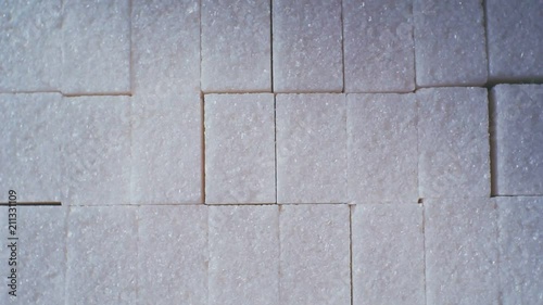 Wallpaper Mural lump sugar in cubes.closeup.Abstract motion background for your design Torontodigital.ca