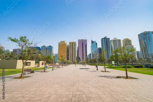 Panorama of modern skyscrapers in Abu Dhabi, United Emirates  © Pawel Pajor