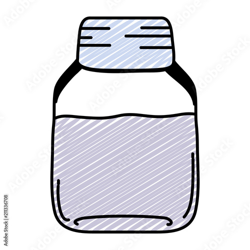 doodle mason jar with healthy fresh juice