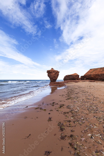 Thunder Cove rocks at Prince Edward Island Canada