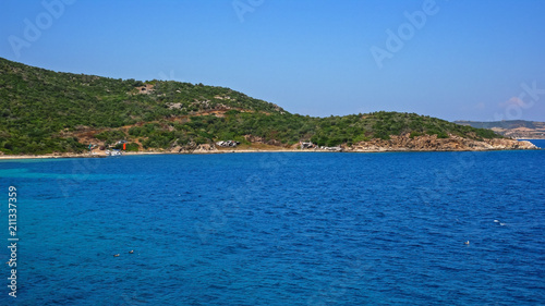 Coastline of Ammouliani island, Athos, Chalkidiki, Central Macedonia, Greece  © hdesislava