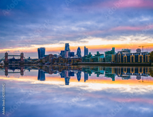 Panoramic View of City London in UK