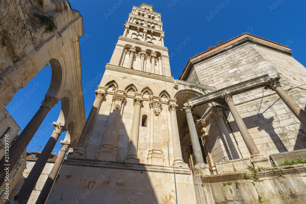 Tower Sveti Duje of Split cathedra, Croatia 
