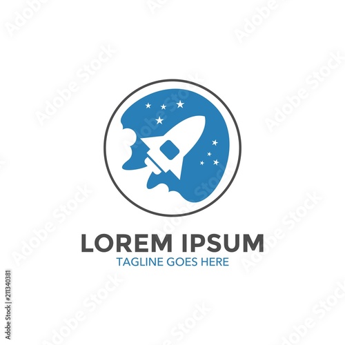 Unique Rocket Logo Template