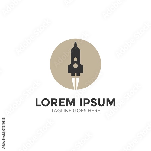 Unique Rocket Logo Template