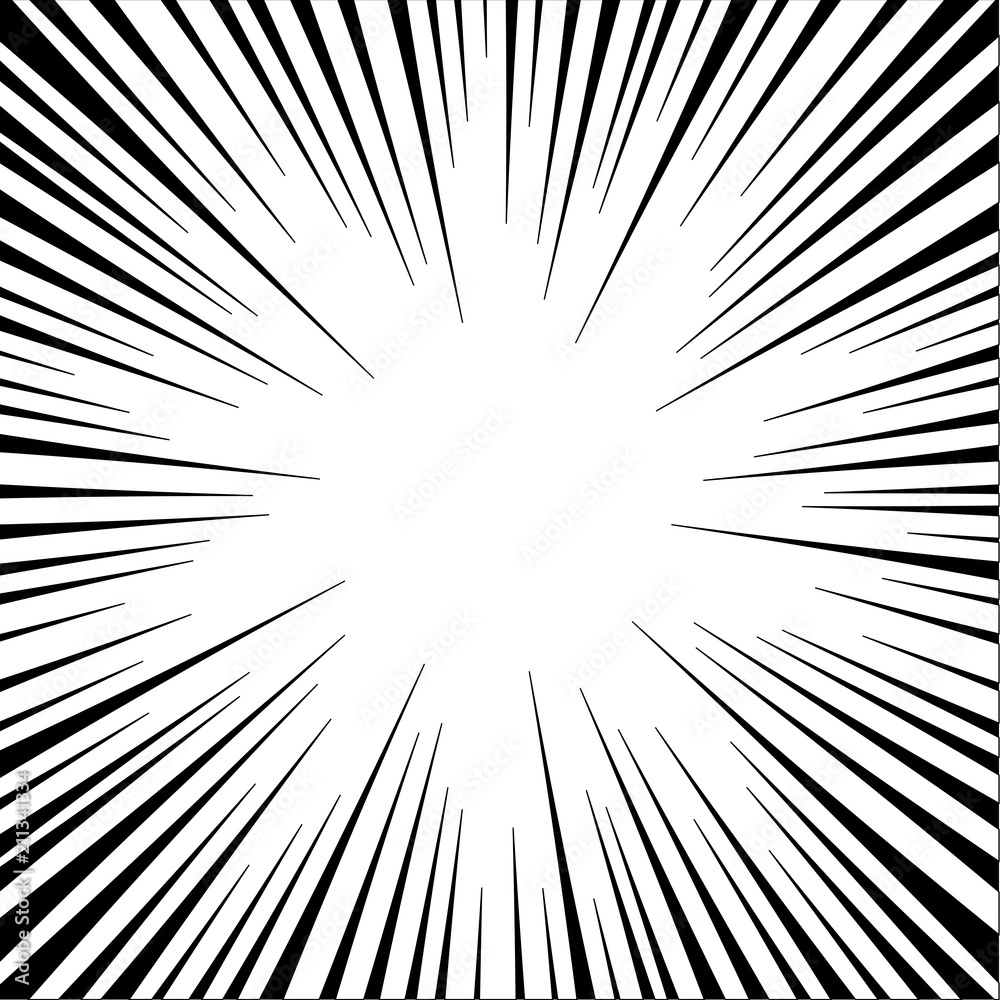 vector of comic radial speed lines vector of comic radial speed lines