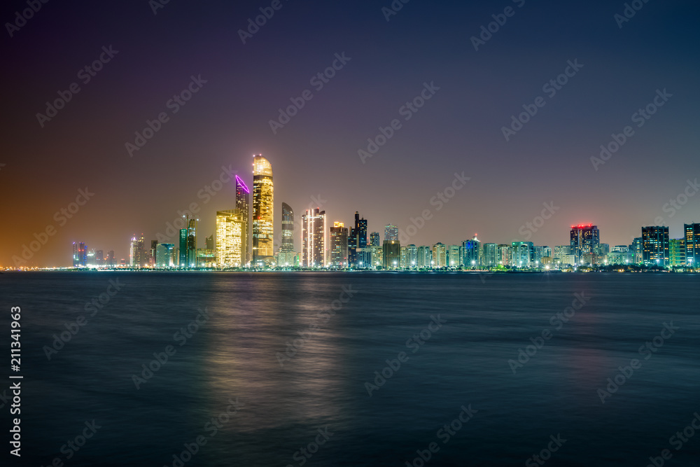 Skyline panorama of Abu habi, UAE