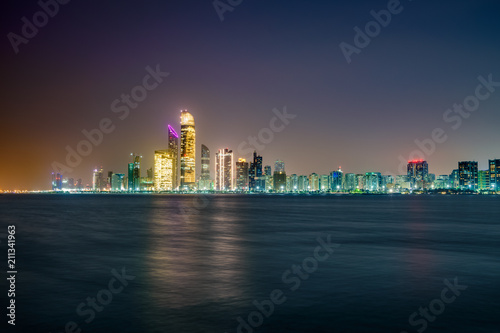 Skyline panorama of Abu habi  UAE