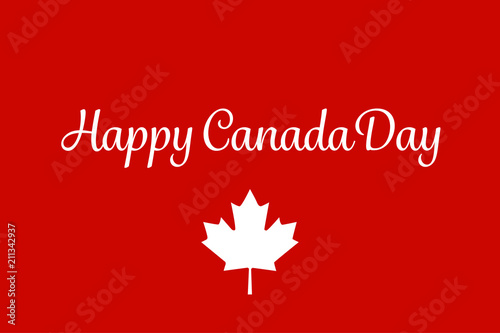 Vector image to celebrate Canada Day