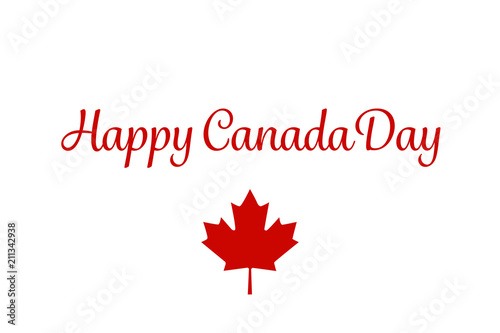 Vector image to celebrate Canada Day