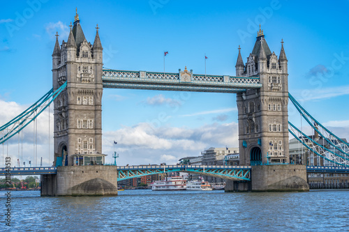 Tower Bridge front view. London