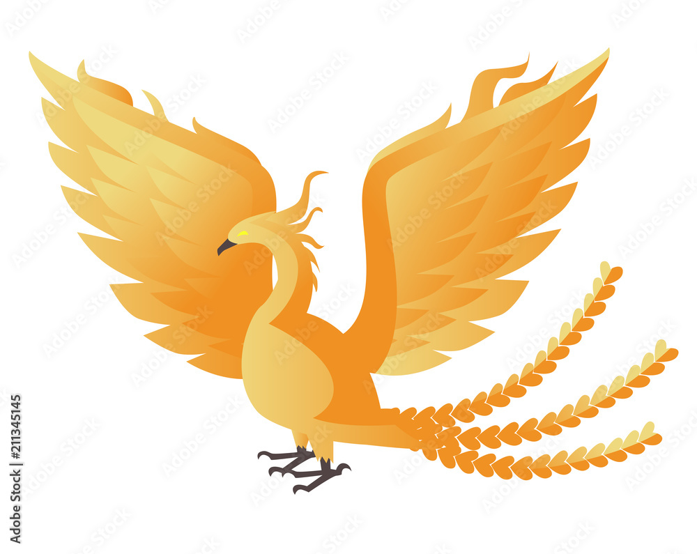 Obraz premium fire fantasy phoenix bird