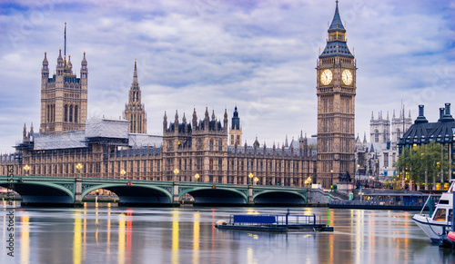 Big Ben and Westminster parliament in London  UK