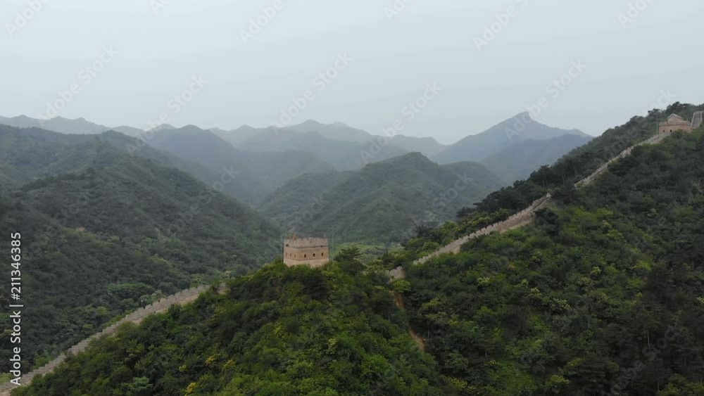 Aerial view of Great wall of China,Beijing,China. Aerial view of Great wall of China,Beijing,China.