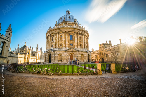 Radcliffe square  in Oxford, England  photo