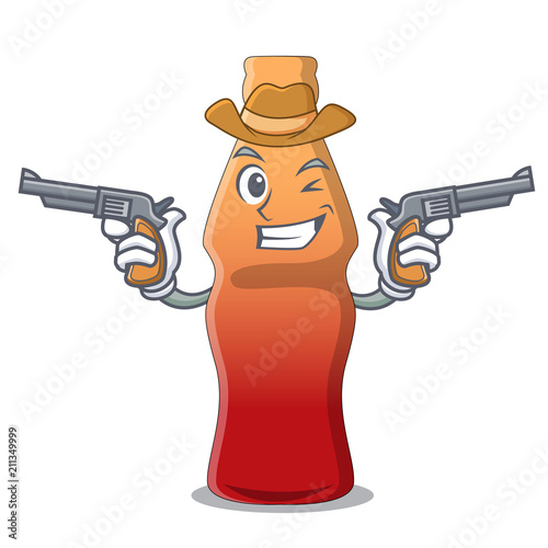 Cowboy cola bottle jelly candy character cartoon