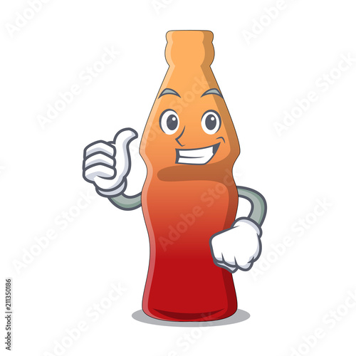 Thumbs up cola bottle jelly candy character cartoon