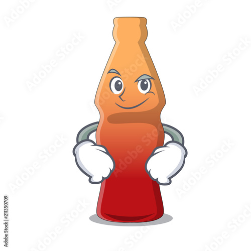 Smirking cola bottle jelly candy character cartoon