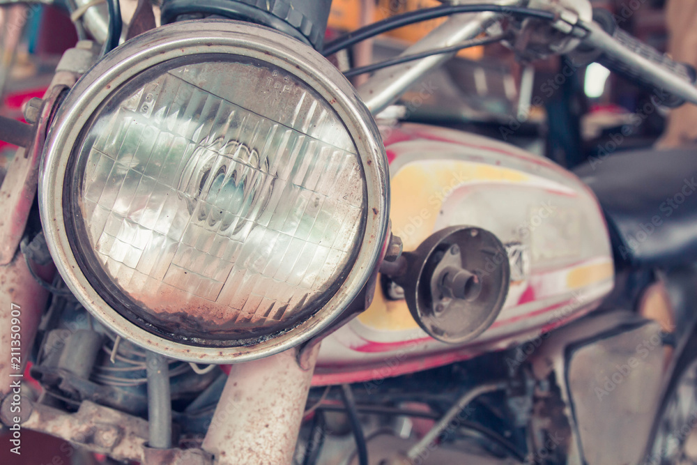 Headlight lamp vintage classic motorcycle - vintage effect style pictures