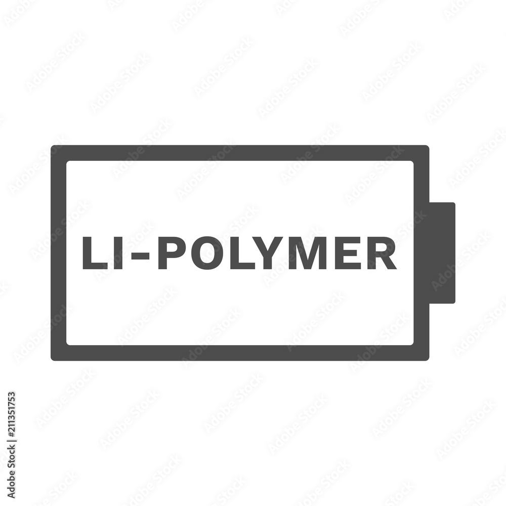Lithium polymer battery icon. Stock Vector Adobe Stock