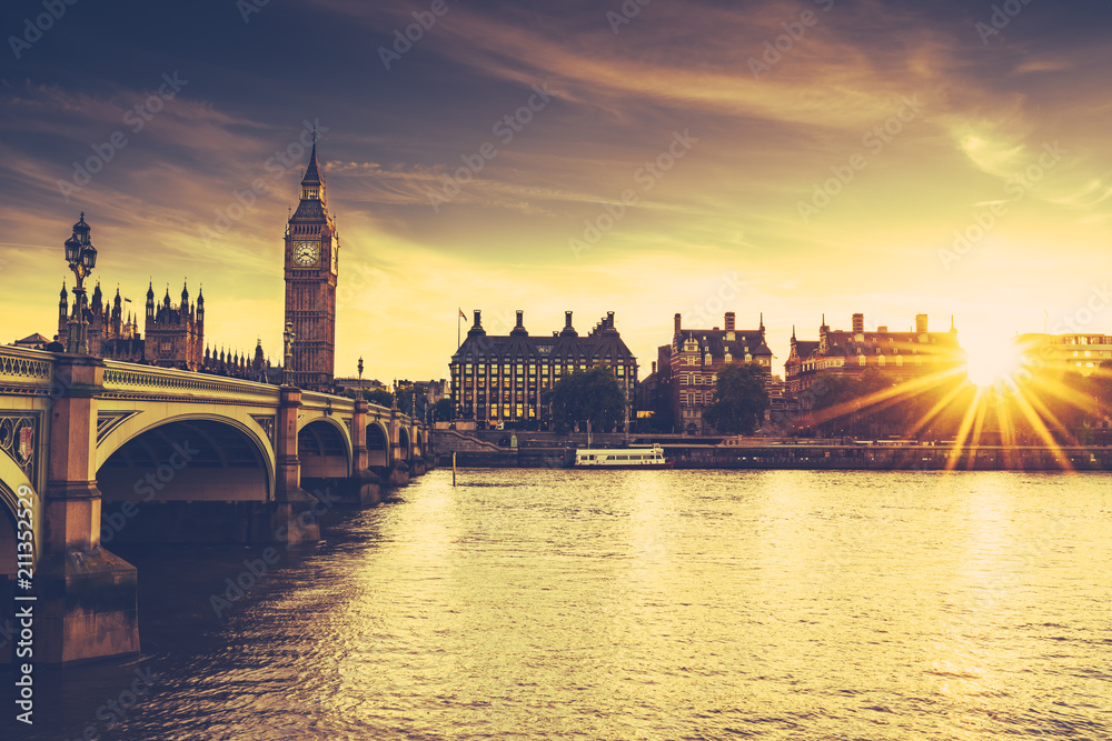 Fototapeta premium Big Ben at sunset 