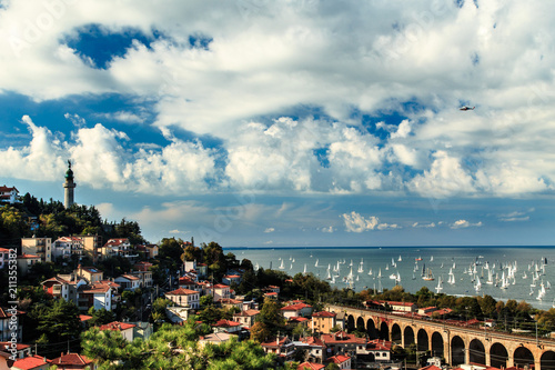 The Barcolana regatta in the gulf of Trieste