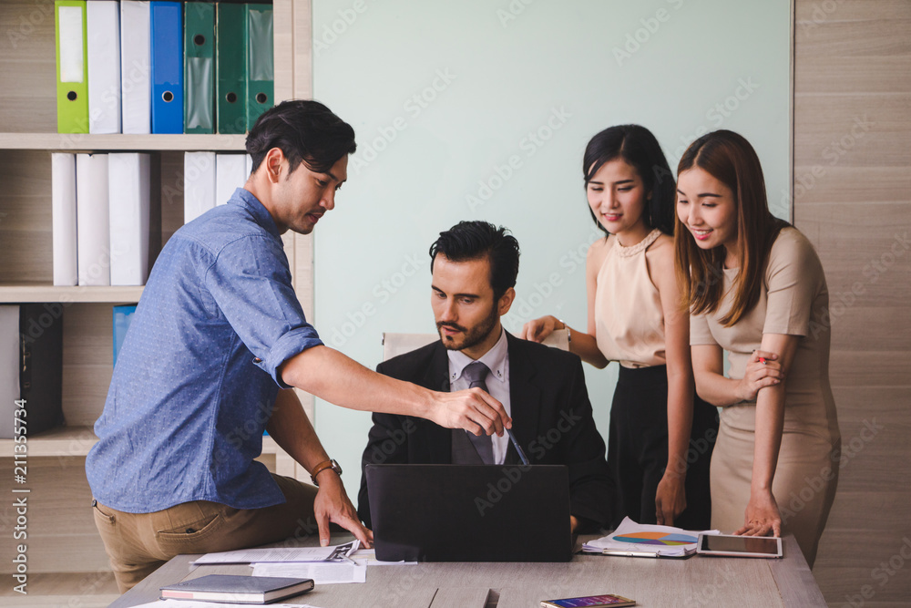 Fototapeta premium Business meeting of business people.