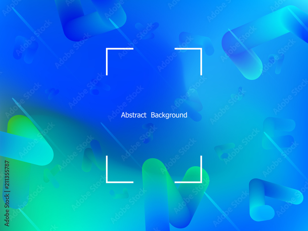 Modern geometric background. Gradient shapes composition.Vector illustrations