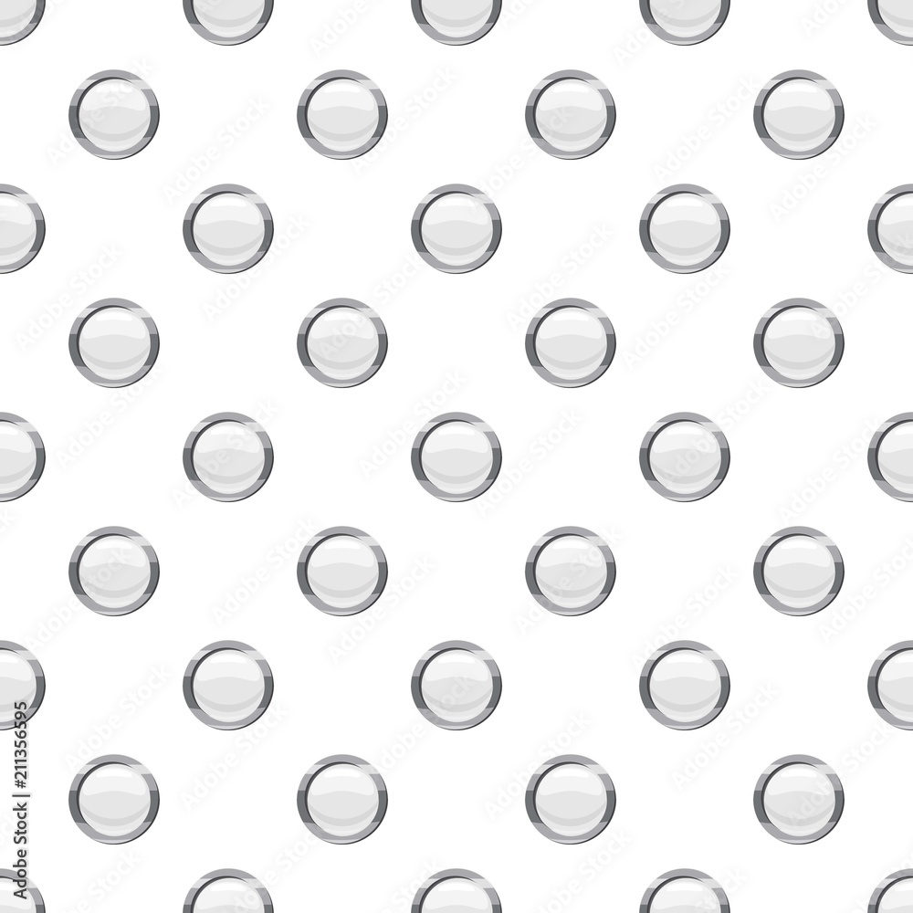 Button click pattern seamless repeat in cartoon style vector illustration