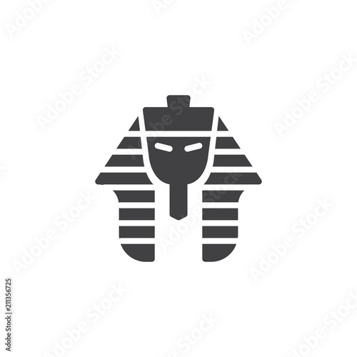 Fototapeta Egyptian pharaoh vector icon