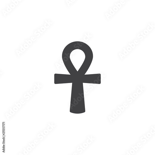 Ankh vector icon. filled flat sign for mobile concept and web design. Egyptian cross simple solid icon. Symbol, logo illustration. Pixel perfect vector graphics