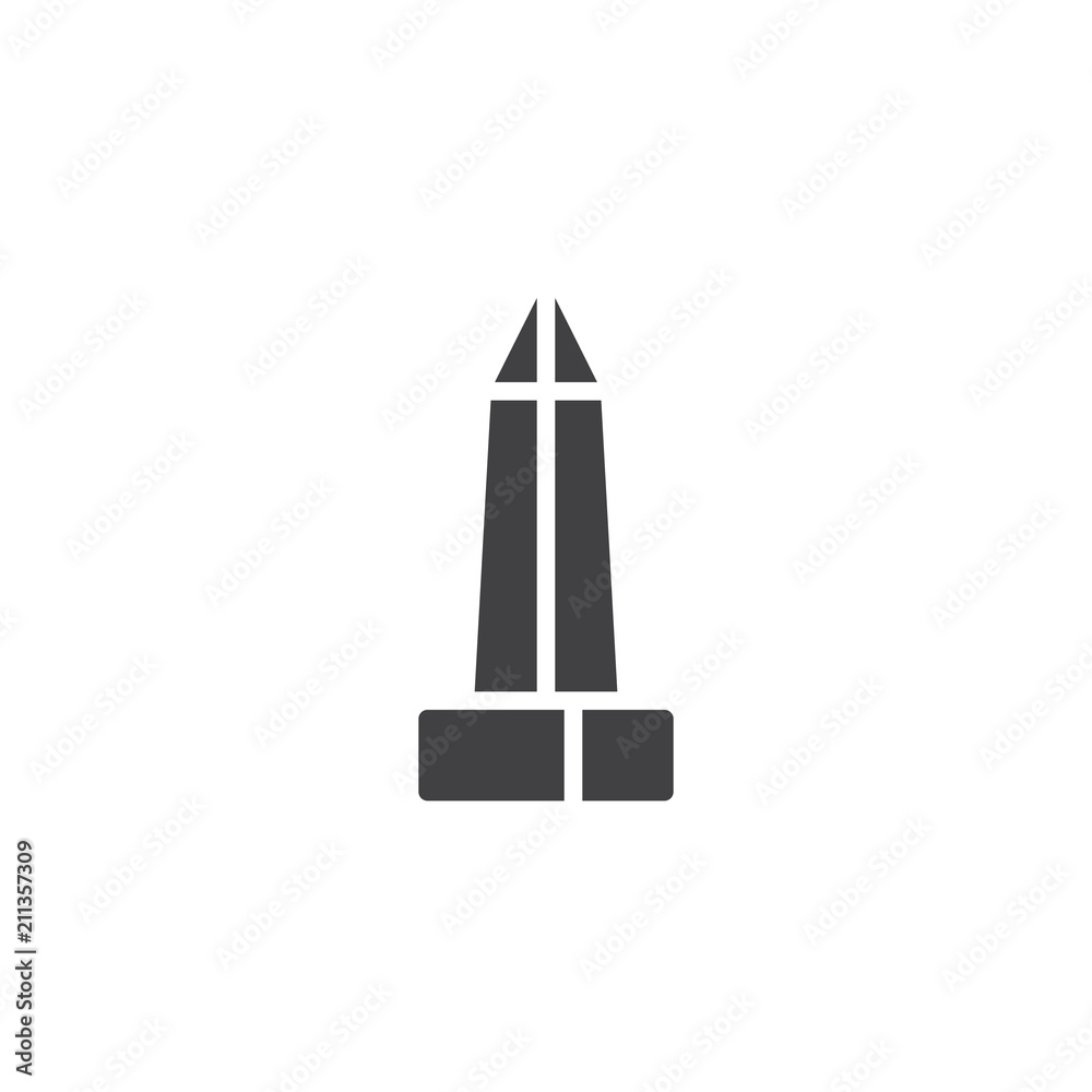 Egyptian Obelisk vector icon. filled flat sign for mobile concept and web design. simple solid icon. Symbol, logo illustration. Pixel perfect vector graphics Egyptian Obelisk vector icon. filled flat sign for mobile concept and web design. simple solid icon. Symbol, logo illustration. Pixel perfect vector graphics
