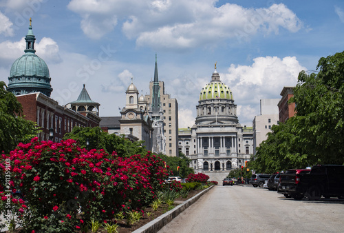 Historic Architecture in Harrisburg the State Capital of Pennsylvania USA photo