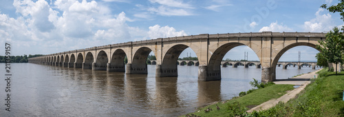 Stone Arch Bridge Susquehanna River Harrisburg Pennsylvania