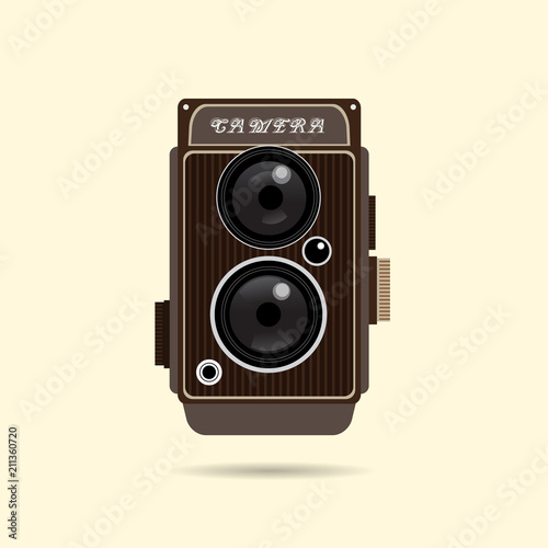 Vintage Camera vector set equipment